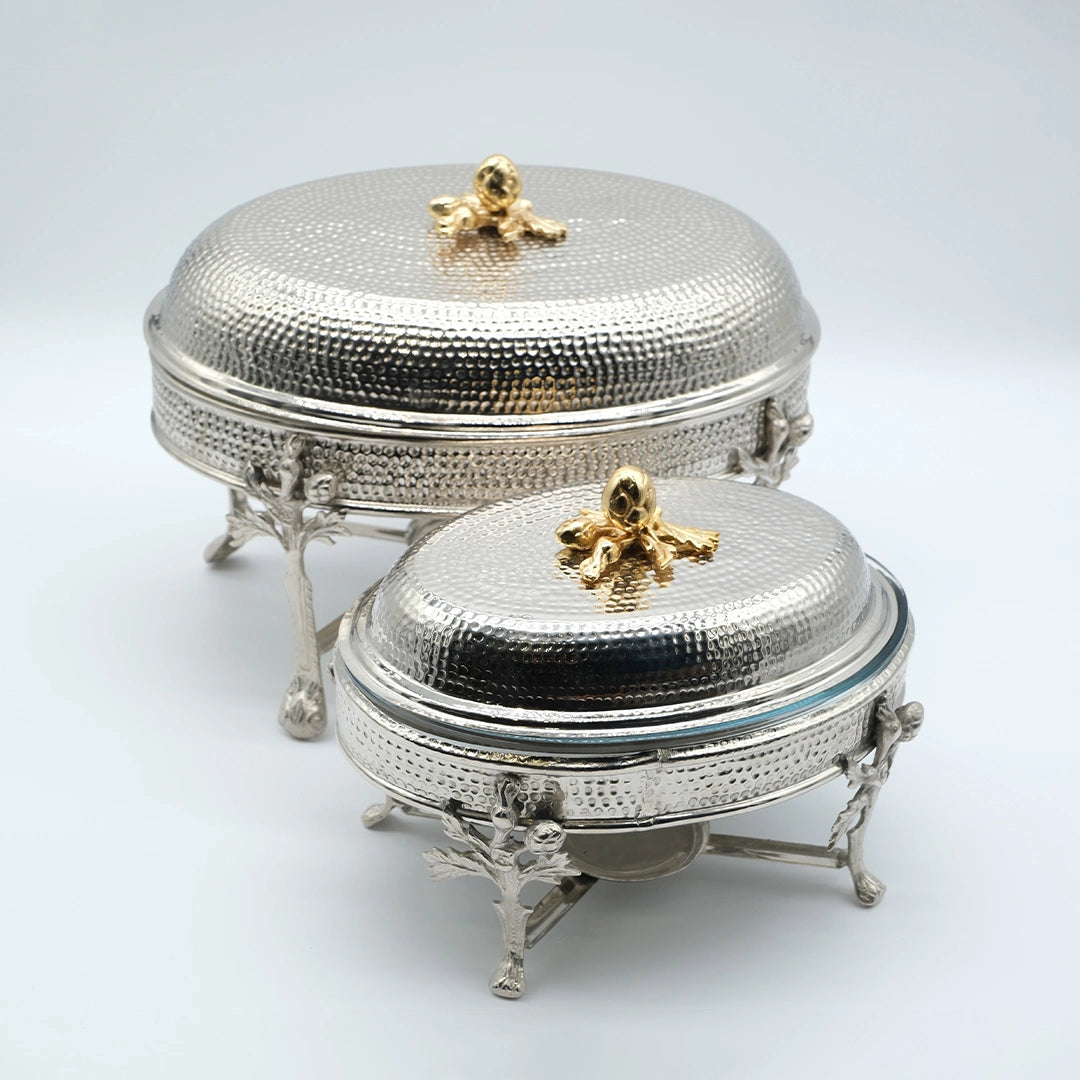 Beaten Oval Chafing Dish